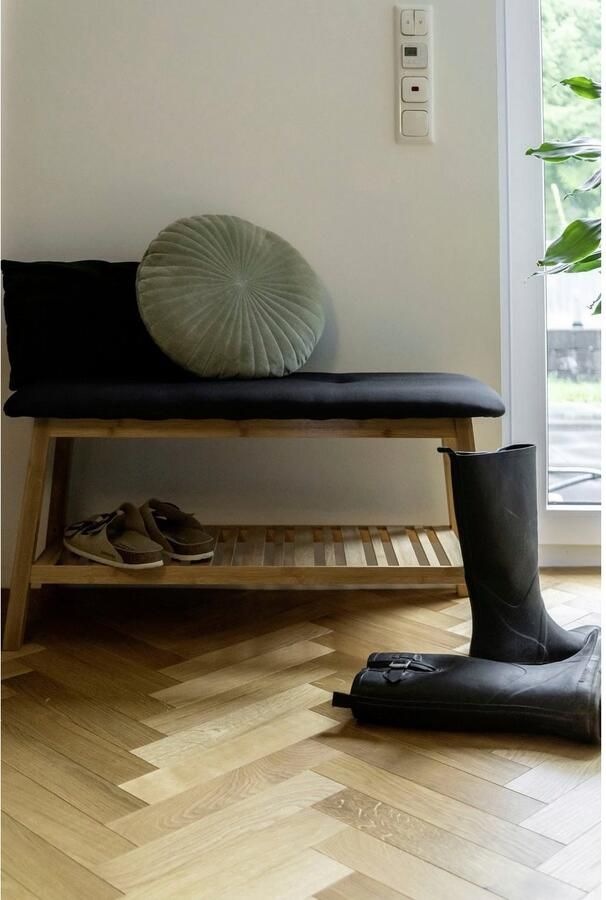 Wenko Schoenenbank Ecori met zitkussen - Foto 6