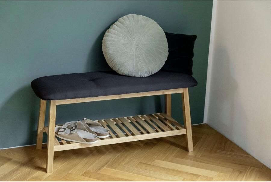Wenko Schoenenbank Ecori met zitkussen - Foto 8