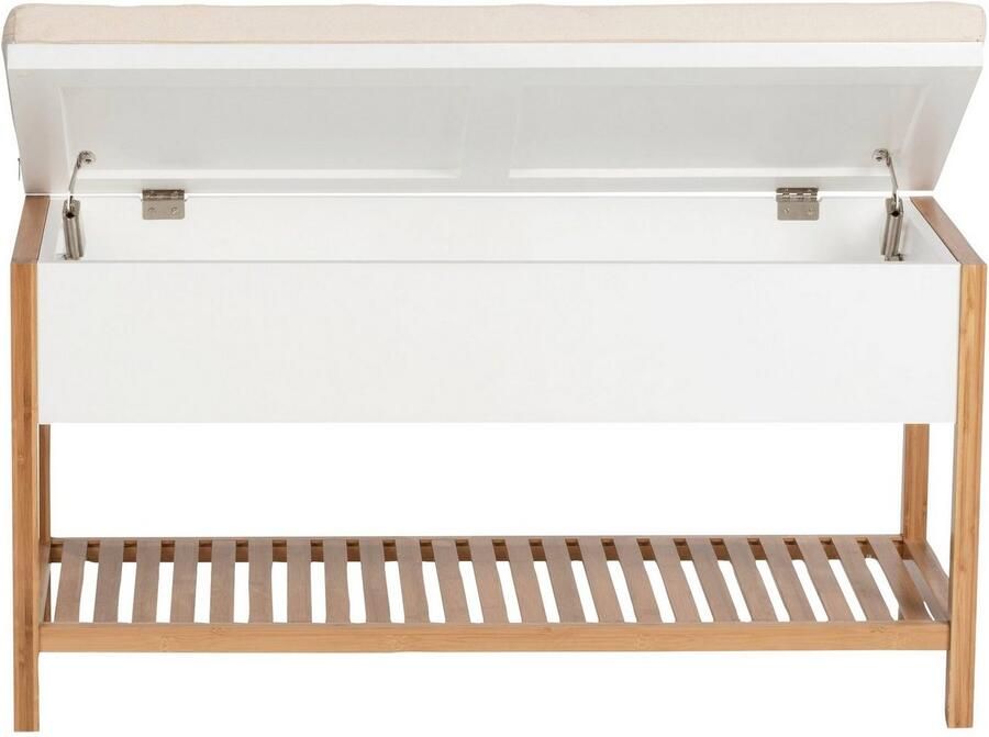 Wenko Schoenenbank Finja Bxdxh: 90x35x52 cm van bamboe