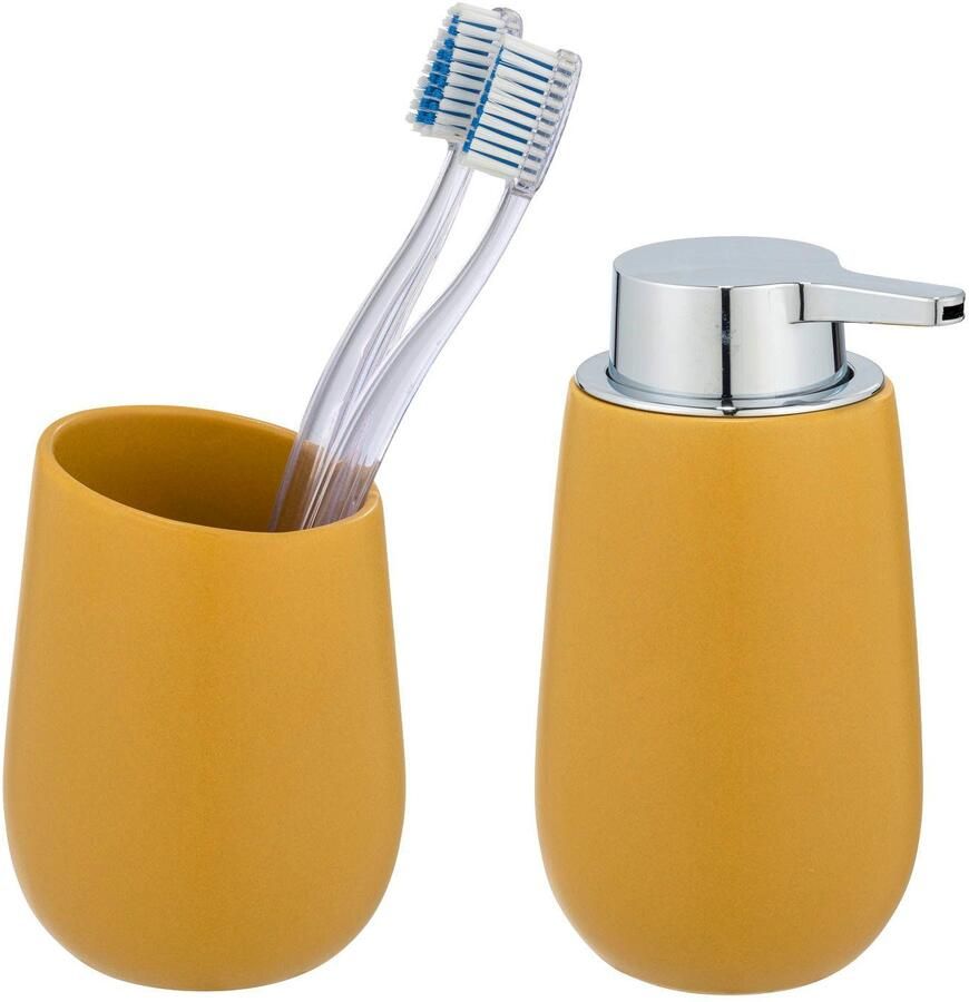 Wenko Set badkameraccessoires Badi van hoogwaardige keramiek (set 2-delig) - Foto 4