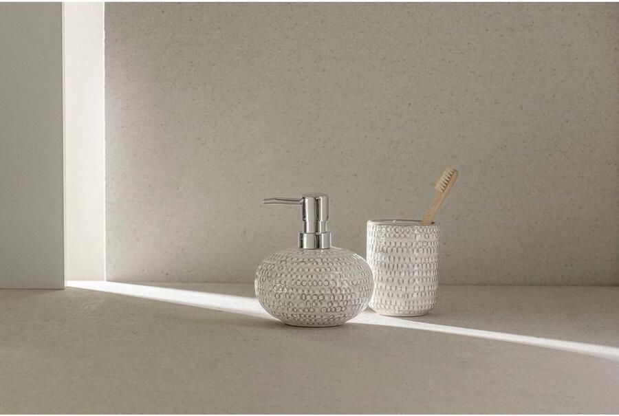 Wenko Set badkameraccessoires Davos uit keramiek met effectglazuur (set 2-delig) - Foto 3