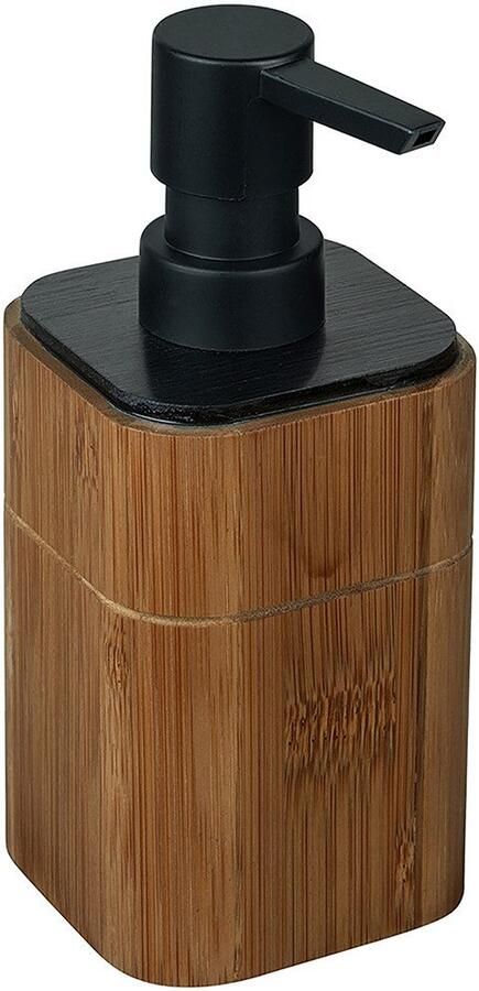 Wenko Set badkameraccessoires Model Serro Zeepdispenser en tandenborstelhouder van stevig bamboe (2-delig) - Foto 5