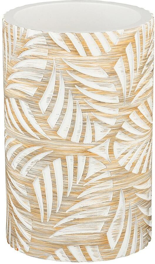 Wenko Set badkameraccessoires Model Terralba Zeepdispenser en tandenborstelhouder van polyresin bladdessin (2-delig) - Foto 2