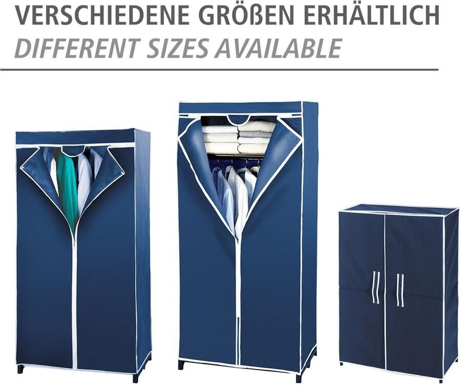 Wenko Stofkast Air Stoffen kast met kledingroede plank & ritssluiting vlies - Foto 3