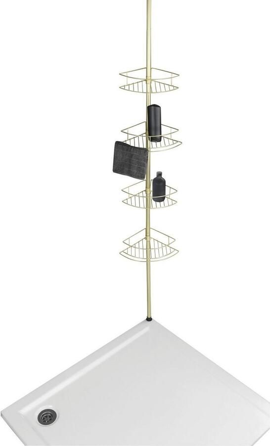 Wenko Telescooprek Dolcedo Hoekrek met 4 planken hoogte verstelbaar 65-275 cm - Foto 5