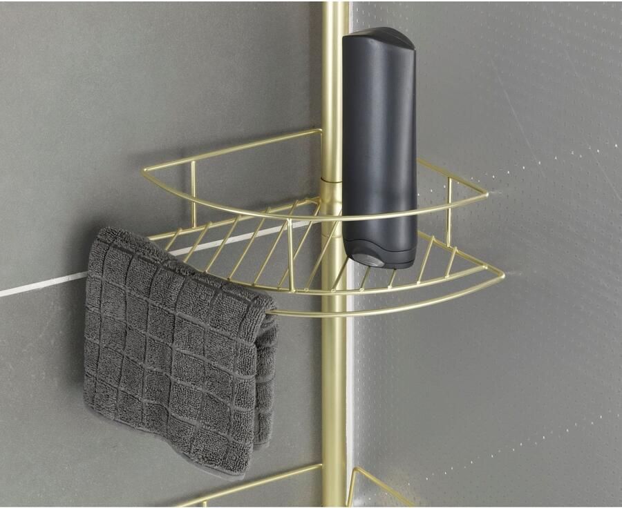 Wenko Telescooprek Dolcedo Hoekrek met 4 planken hoogte verstelbaar 65-275 cm - Foto 4