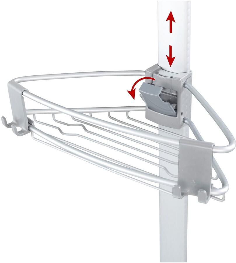 Wenko Telescooprek Douhoek Purio met 3 verstelbare planken - Foto 2