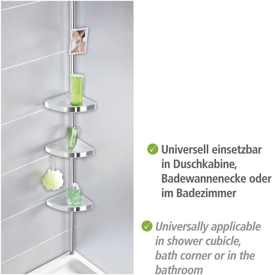 Wenko Telescooprek Premium 3 plateaus 1 spiegel - Foto 2