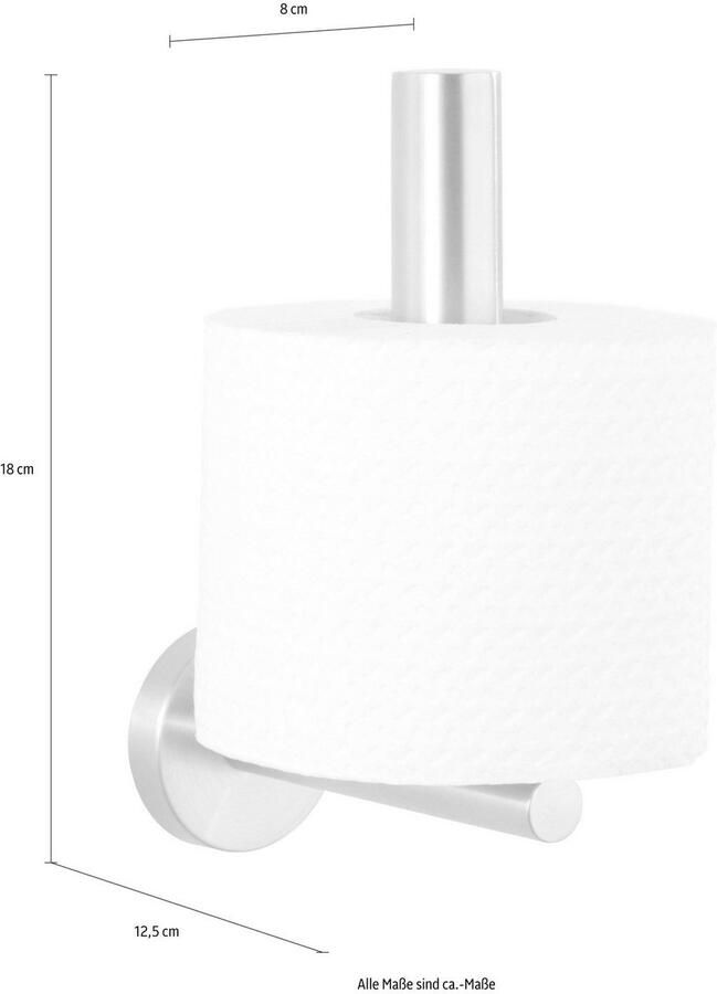 Wenko Toilet-voorraadrollenhouder Bosio Edelstaal roestvrij - Foto 3
