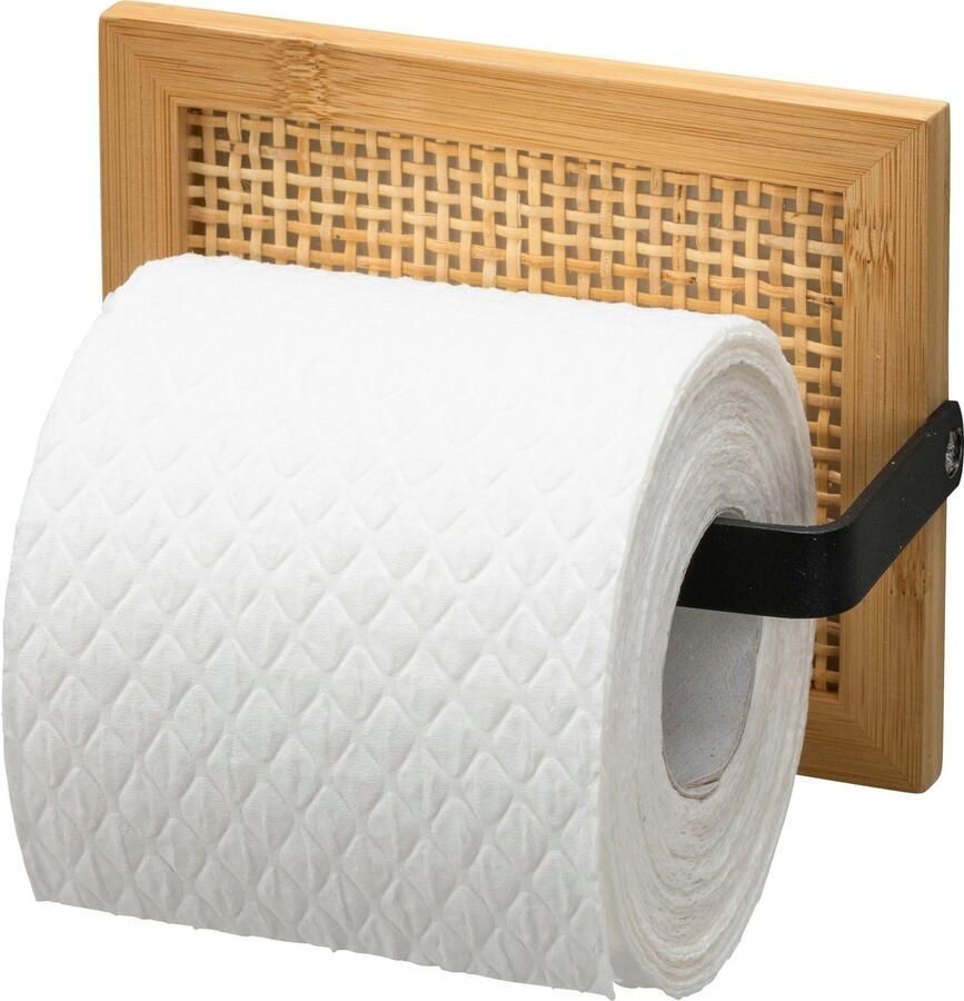 Wenko Toiletrolhouder Allegre van bamboe en rotan - Foto 4