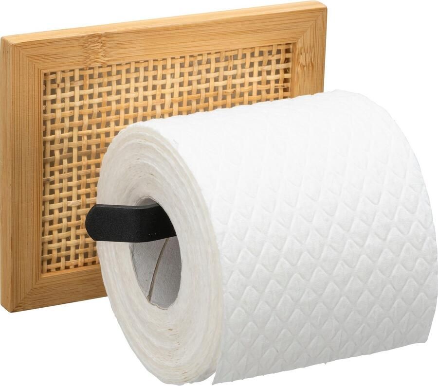Wenko Toiletrolhouder Allegre van bamboe en rotan - Foto 7