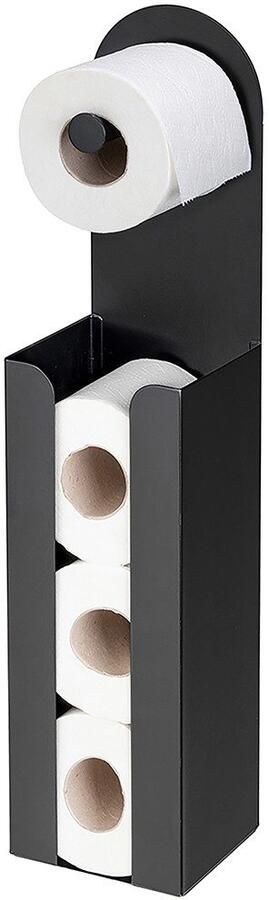 Wenko Toiletrolhouder Model 2-in-1 Agira voor plaatsen of plakken ruimte voor 3 vervangrollen - Foto 4