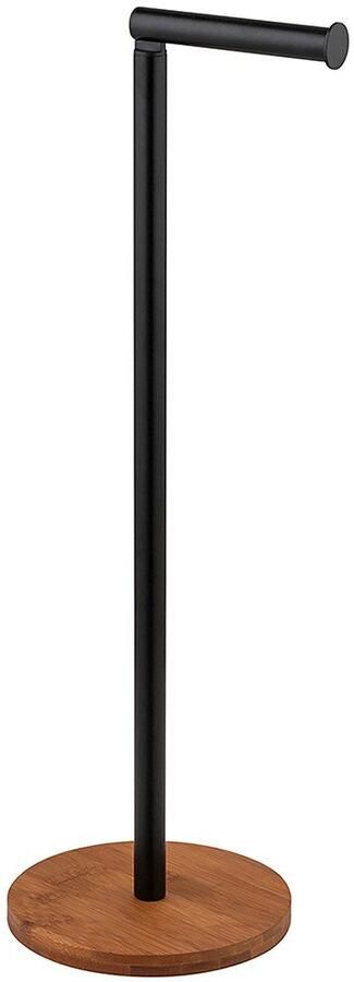 Wenko Toiletrolhouder Model 2-in-1 Serro voor plaatsing van 4 toiletpapierrollen bamboe plaat - Foto 2