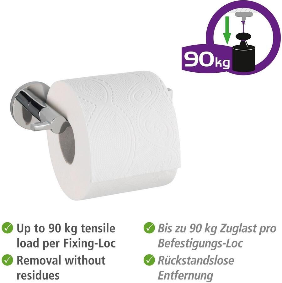Wenko Toiletrolhouder UV-Loc Isera Bevestigen zonder boren