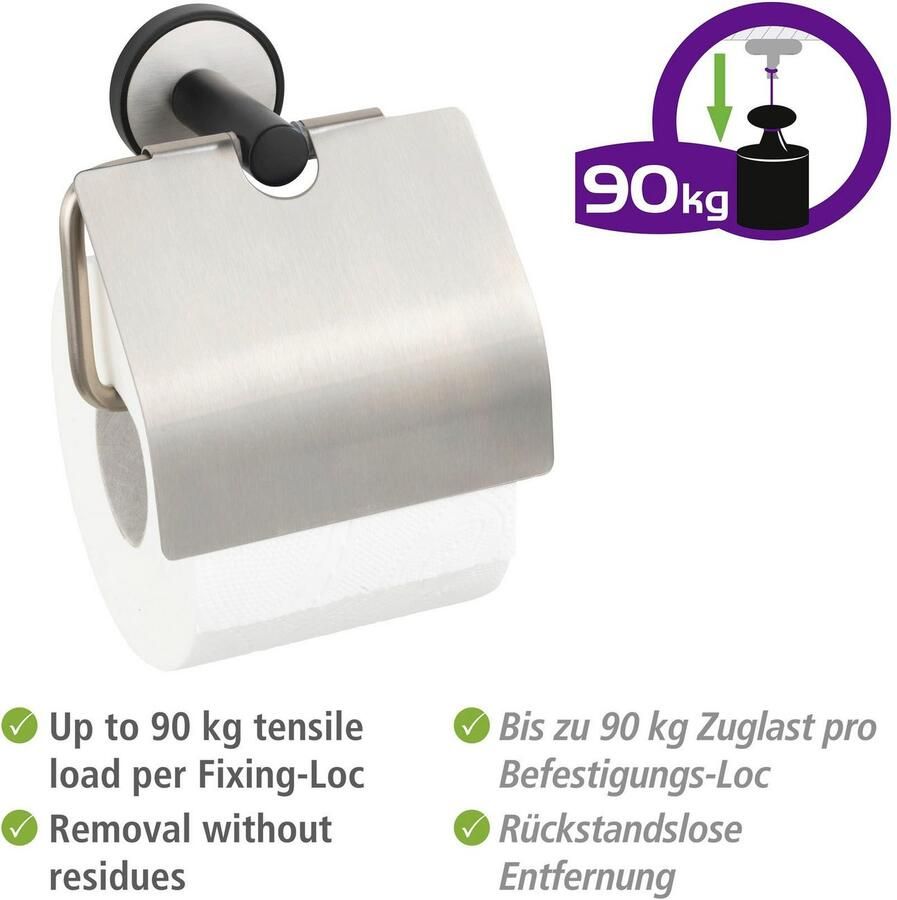 Wenko Toiletrolhouder UV-Loc Udine Bevestigen zonder boren - Foto 2