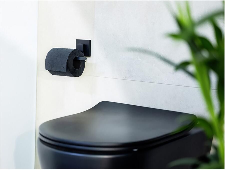 Wenko Toiletrolhouder Vacuum-Loc model Quadro van edelstaal bevestigen zonder boren - Foto 6