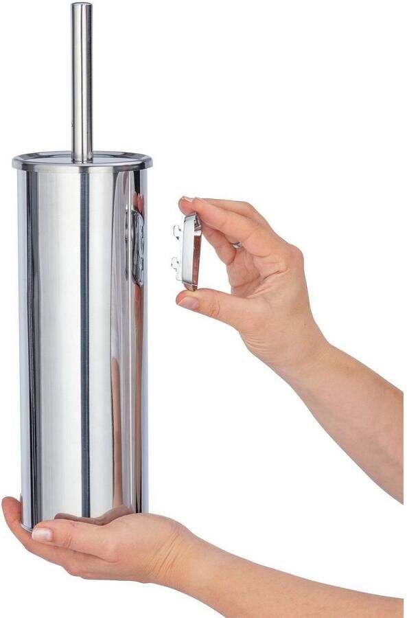 Wenko Toiletset Basic roestvrij glanzend edelstaal