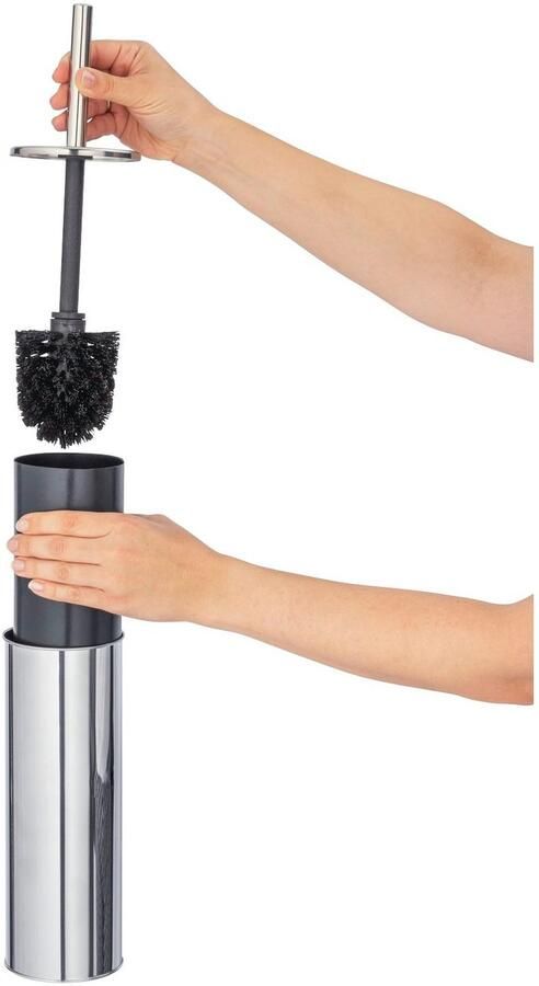 Wenko Toiletset Basic roestvrij glanzend edelstaal - Foto 2