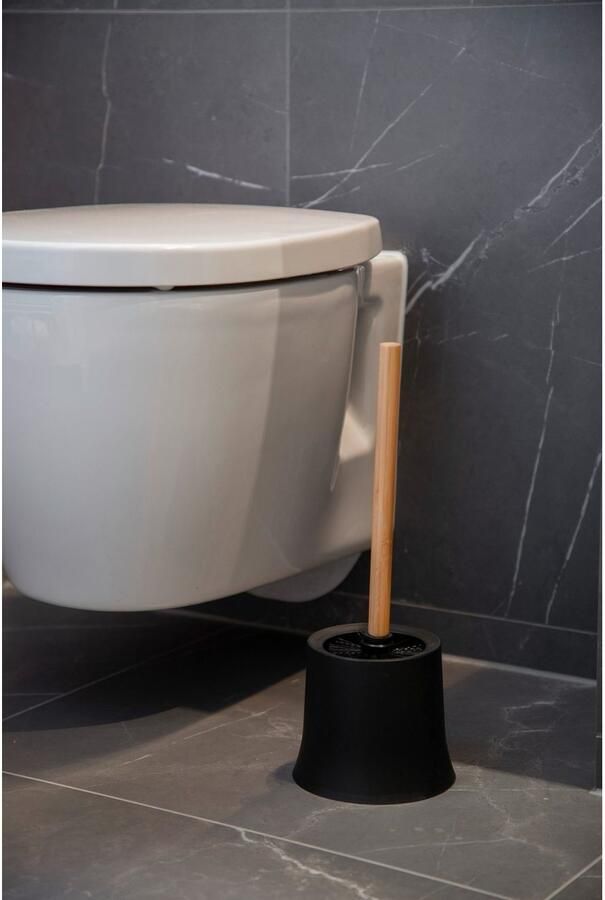 Wenko Toiletset Basic van bamboe en hoogwaardige kunststof - Foto 4