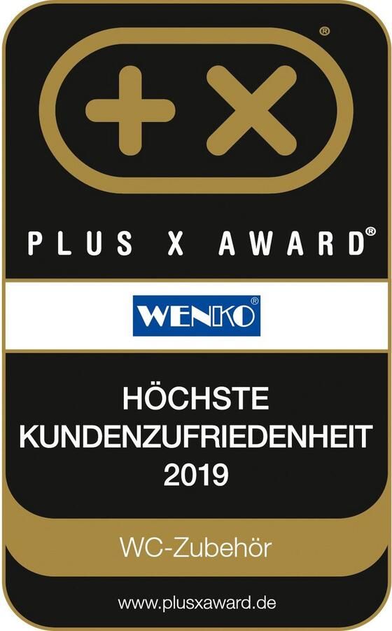 Wenko Toiletset Davos matzwart met verwisselbare borstelkop