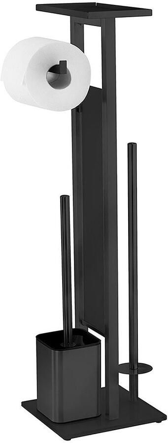 Wenko Toiletset Model Debar Standset met plank roestvrij staal bodemplaat van veiligheidsglas - Foto 8