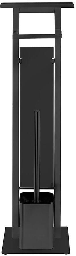 Wenko Toiletset Model Debar Standset met plank roestvrij staal bodemplaat van veiligheidsglas - Foto 7