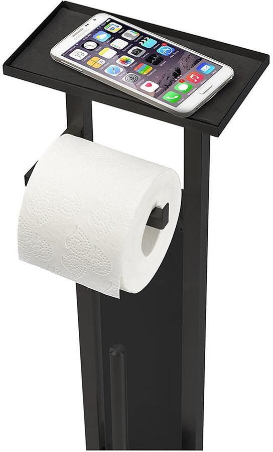 Wenko Toiletset Model Debar Standset met plank roestvrij staal bodemplaat van veiligheidsglas - Foto 4