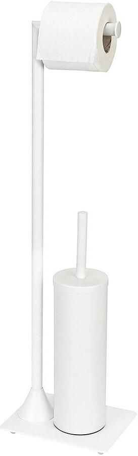 Wenko Toiletset Model Hella Standset van staal toiletpapierhouder en WC-borstelhouder - Foto 4