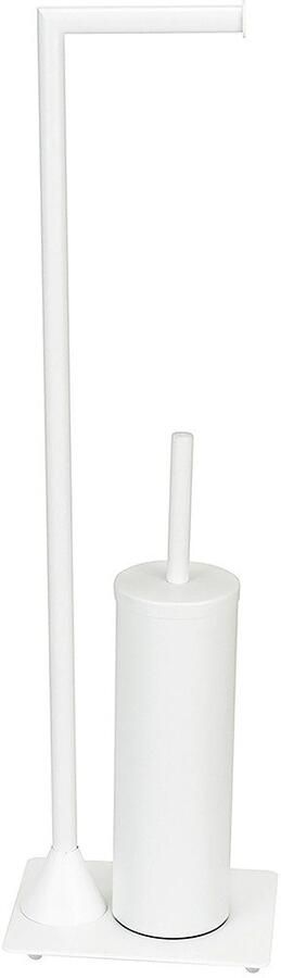 Wenko Toiletset Model Hella Standset van staal toiletpapierhouder en WC-borstelhouder - Foto 3