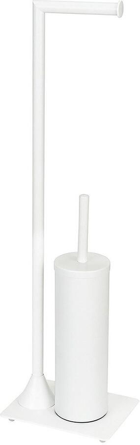 Wenko Toiletset Model Hella Standset van staal toiletpapierhouder en WC-borstelhouder - Foto 2