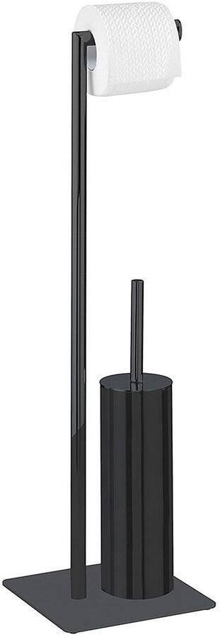Wenko Toiletset Model Recco Standset staal met toiletpapierrolhouder en toiletborstel - Foto 8