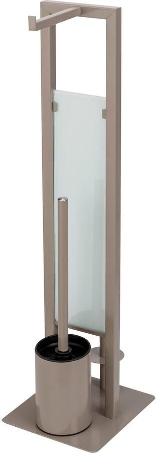 Wenko Toiletset Rivalta taupe plaat van veiligheidsglas - Foto 5