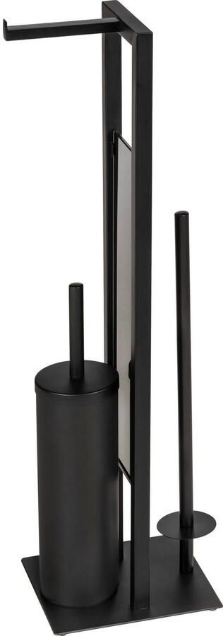 Wenko Toiletset Rivalta zwart 3 in 1 staande set - Foto 5