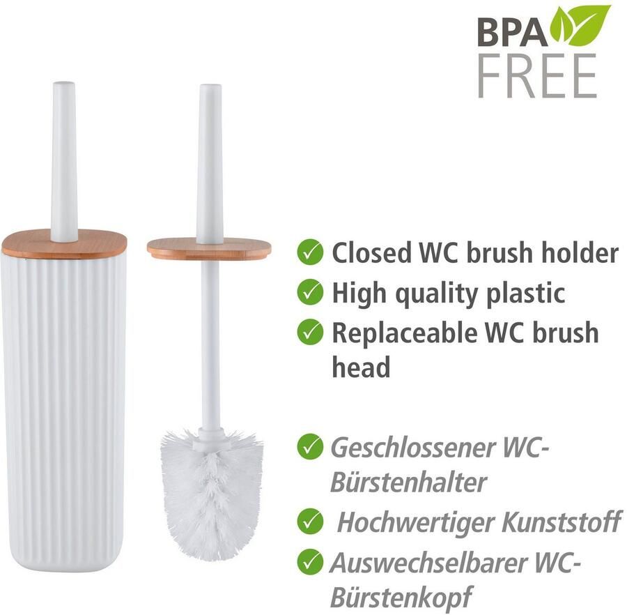 Wenko Toiletset Rotello wit met gesloten model