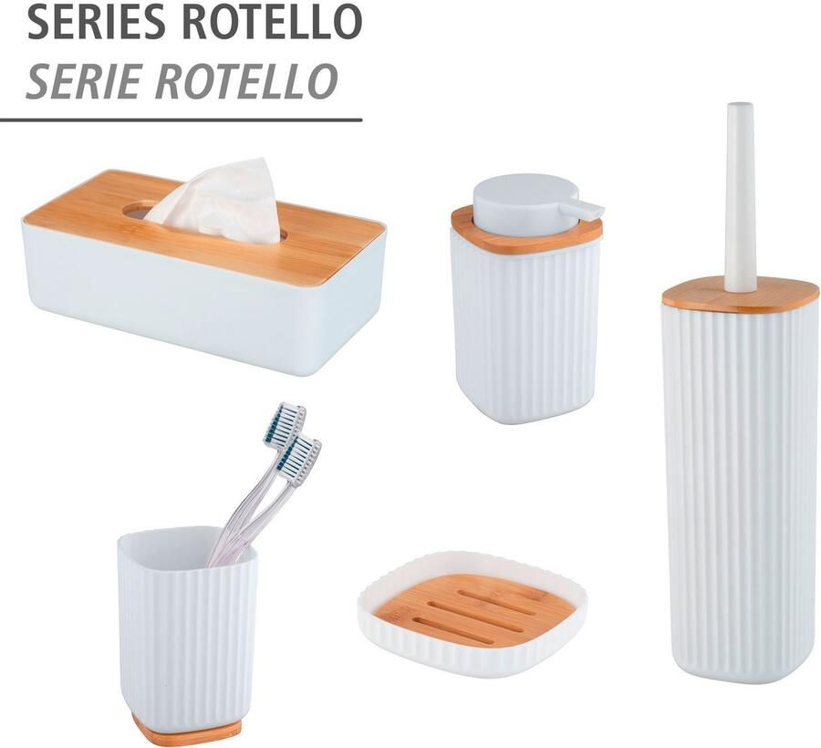 Wenko Toiletset Rotello wit met gesloten model - Foto 2
