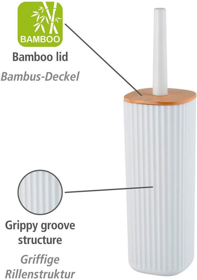 Wenko Toiletset Rotello wit met gesloten model - Foto 3