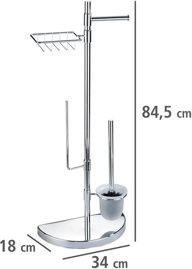 Wenko Toiletset Ruimtebesparend wonder met houder voor reserverollen en vochtige doekjes - Foto 6
