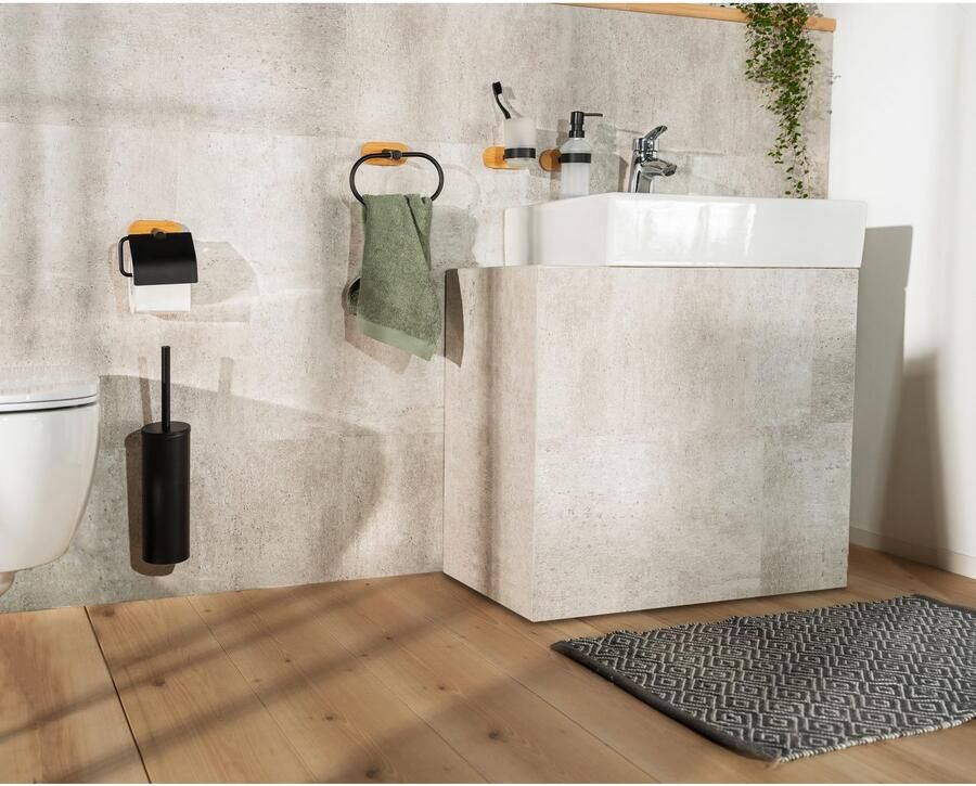 Wenko Toiletset Turbo-Loc Orea bamboe met uitneembaar binnenreservoir met turbo-loc bevestiging - Foto 2