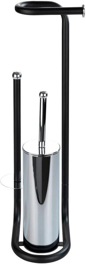 Wenko Toiletset Universalo geïntegreerde toiletrolhouder en toiletborstelhouder (1 stuk) - Foto 4