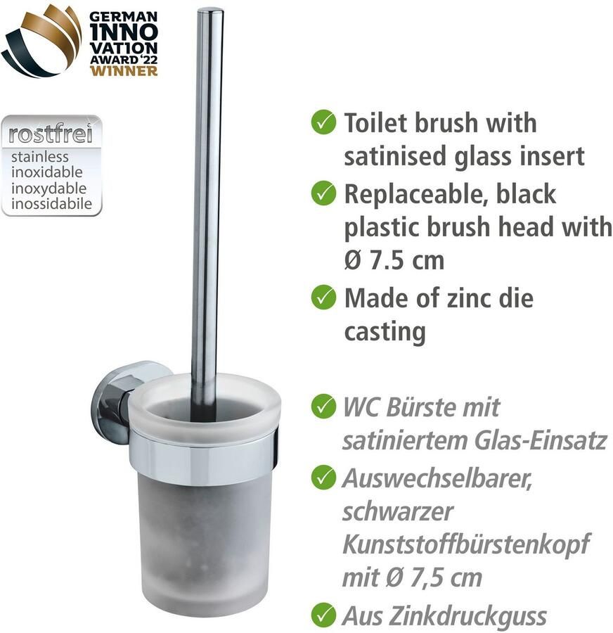 Wenko Toiletset UV-Loc Maribor bevestigen zonder boren borstelkop verwisselbaar - Foto 2