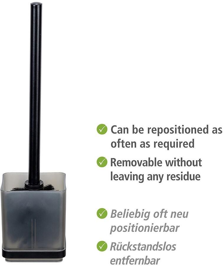 Wenko Toiletset Vacuum-Loc model Quadro WC-borstelhouder met toiletborstel voor wandbevestiging zonder boren - Foto 3