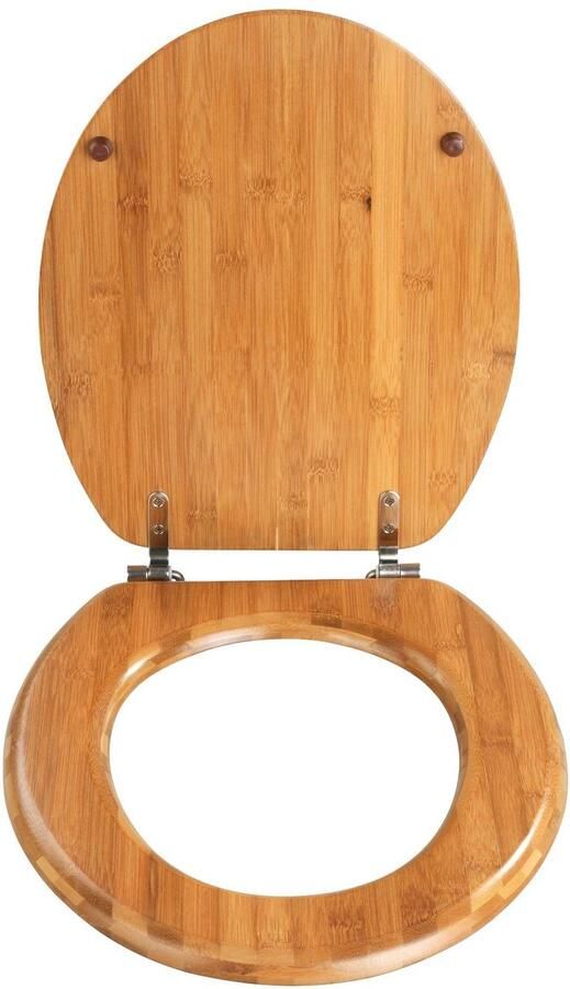 Wenko Toiletzitting Bamboe donker (1 stuk) - Foto 5