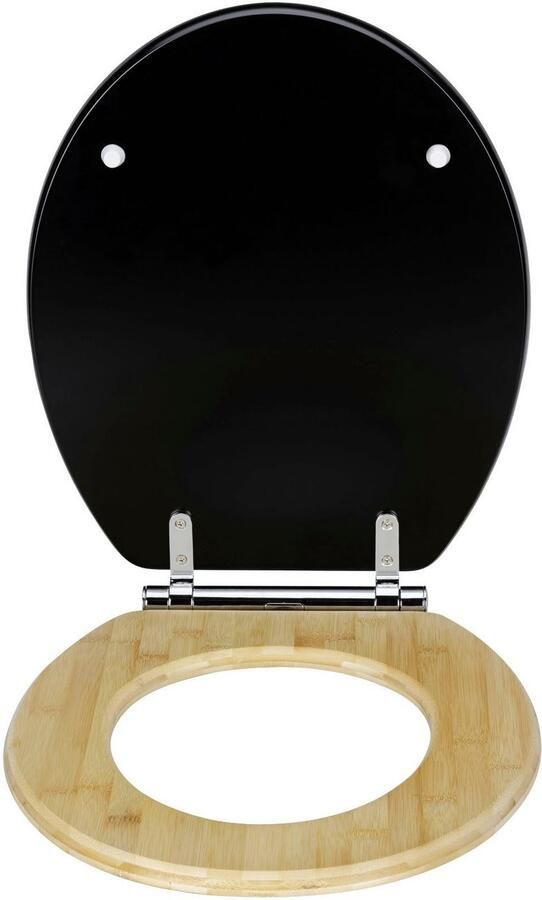 Wenko Toiletzitting Bambusa van mdf en bamboe met afdaalautomatiek - Foto 6