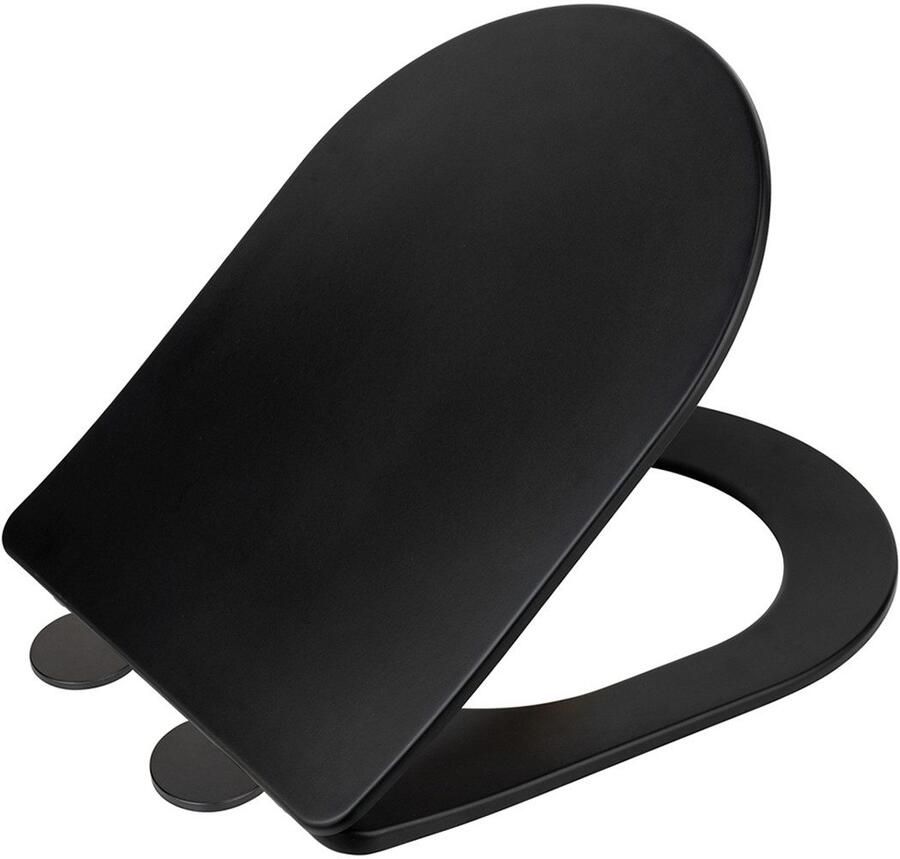 Wenko Toiletzitting Model Galati van duroplast ultraflauw d-vorm met afdaalautomatiek - Foto 5