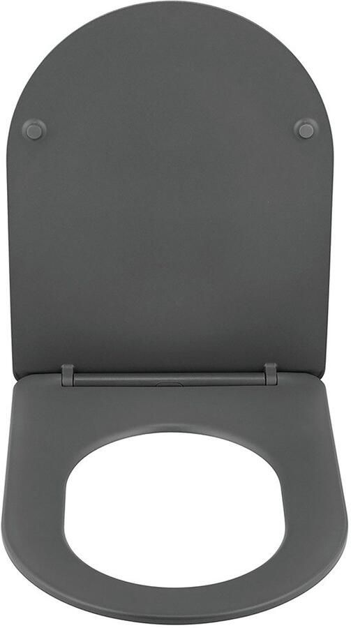 Wenko Toiletzitting Model Galati van duroplast ultraflauw d-vorm met afdaalautomatiek - Foto 9