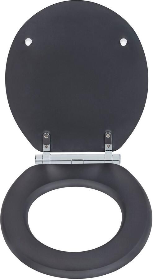 Wenko Toiletzitting Morra antraciet mat van massief mdf vochtbestendig - Foto 3