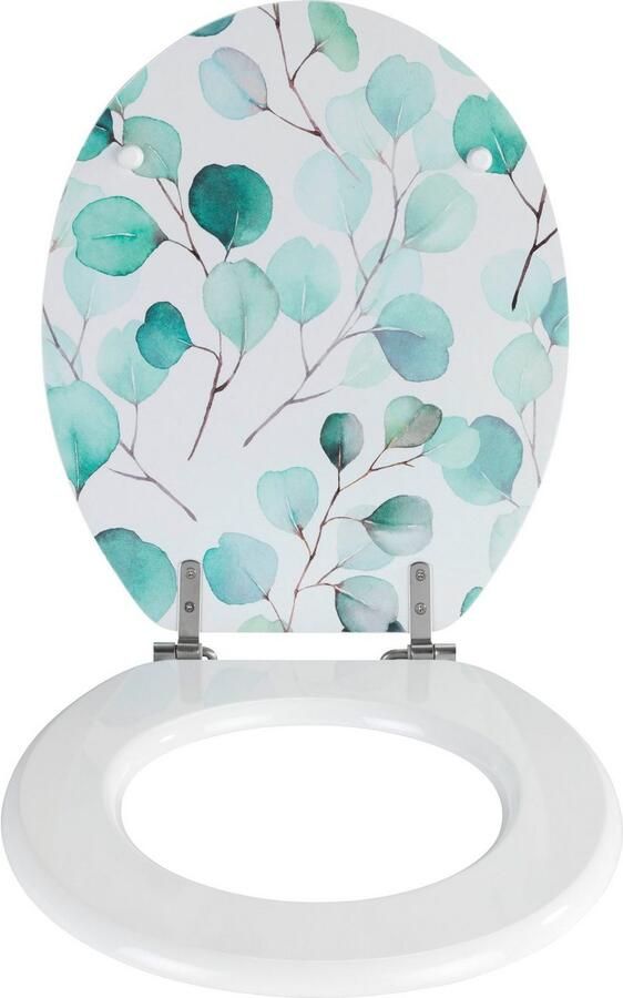 Wenko Toiletzitting Pioppo uit mdf fsc -gecertificeerd met roestvrijstalen bevestiging - Foto 3