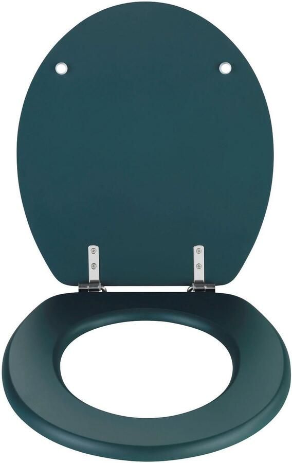 Wenko Toiletzitting Prima donkergroen mat gemaakt van mdf vochtbestendig - Foto 2