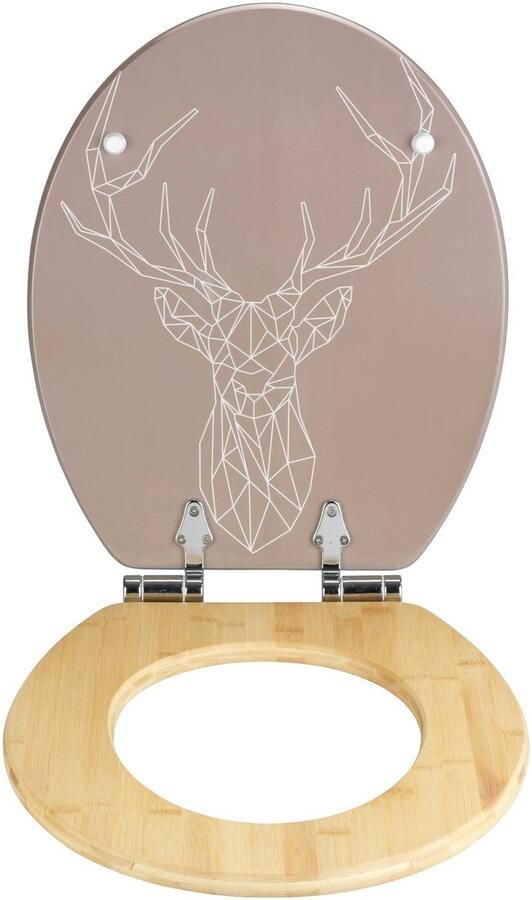 Wenko Toiletzitting STAG MDF bamboe met soft-closemechanisme (1 stuk) - Foto 4