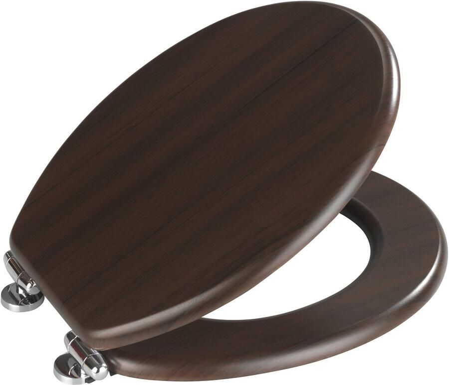Wenko Toiletzitting Wengé Met soft-closemechanisme - Foto 3